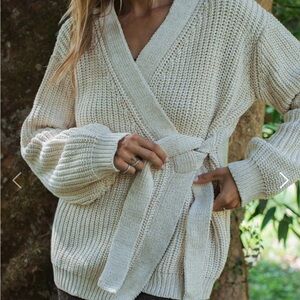 Indigo Luna Paloma Wrap Knit Vanilla